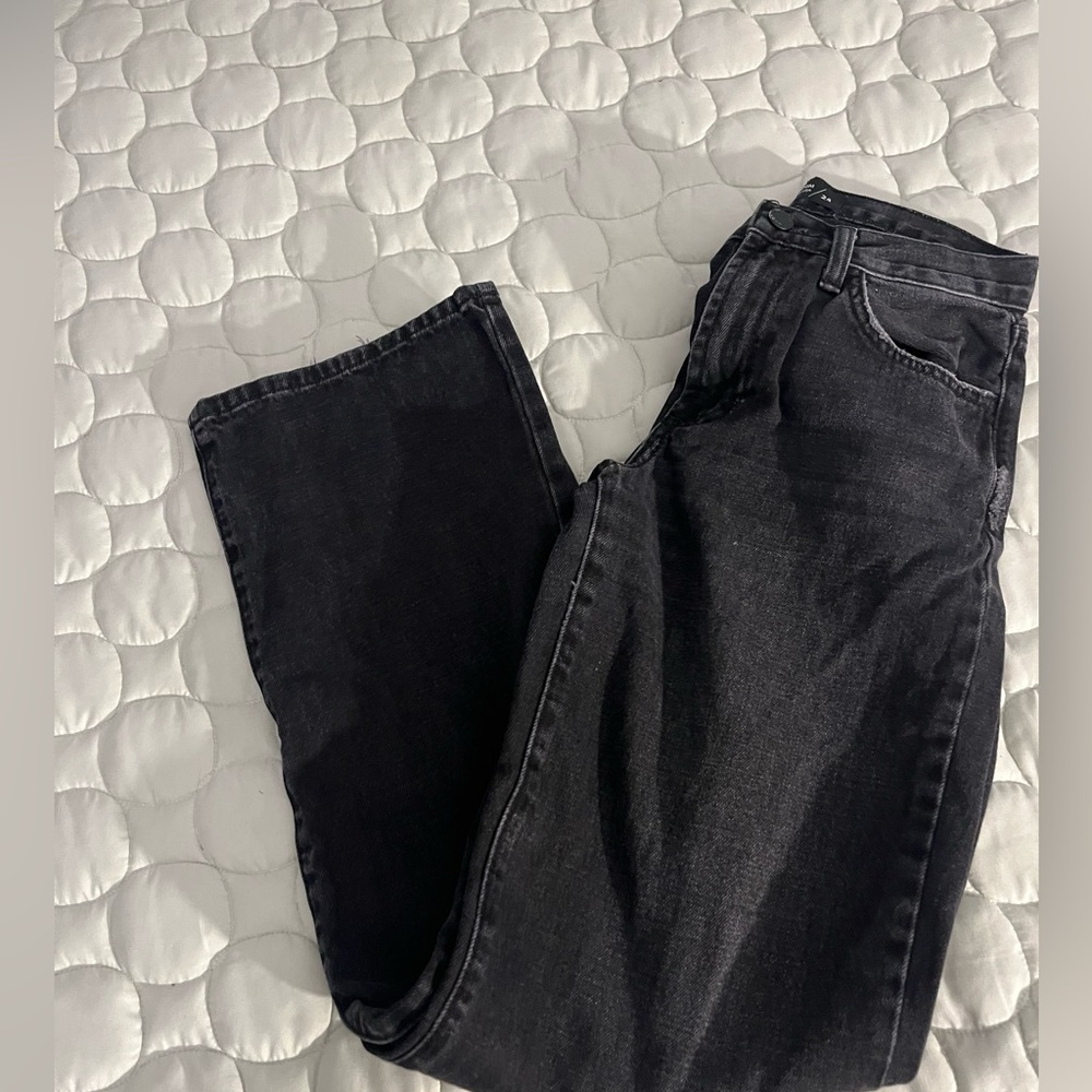 Just Black Straight Leg Black Jeans